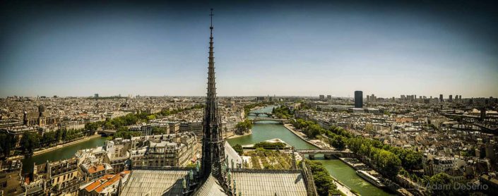 On Top of Notre Dame, Paris