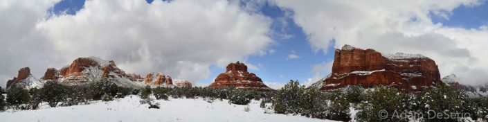 Huge Pano of Sedona Snow, Arizona