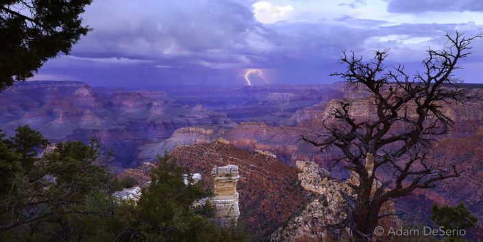 Lightning Over Grandview Vista, Grand Canyon, Arizona