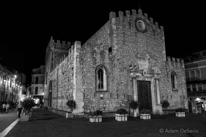 Taormina Night Castle