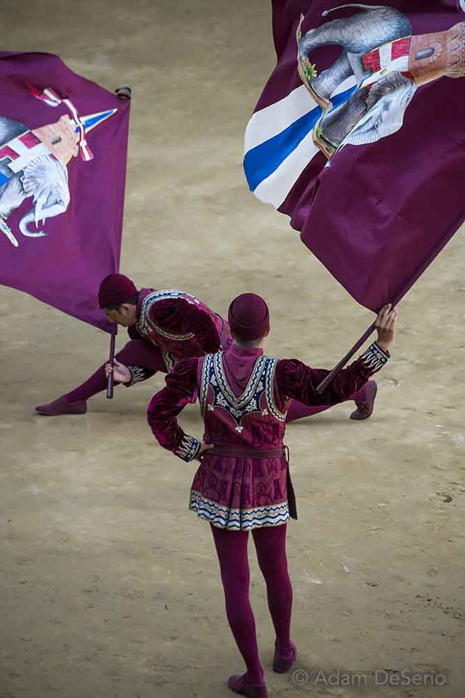 Bow To The Flags, Palio, Siena, Italy