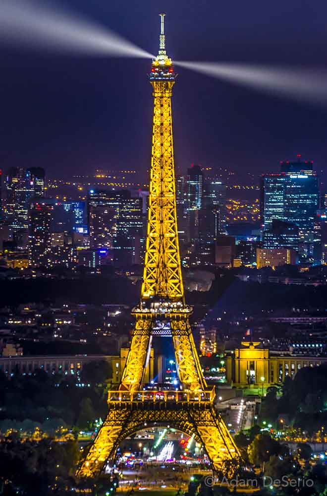 The Eiffel Tower At Night, Paris