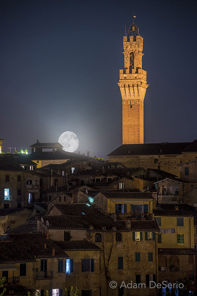 Siena Moonrise, Italy