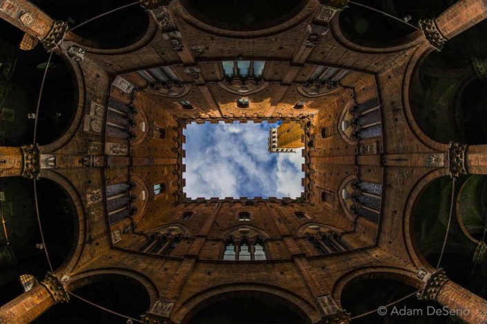 Siena Tower From Below, Italy