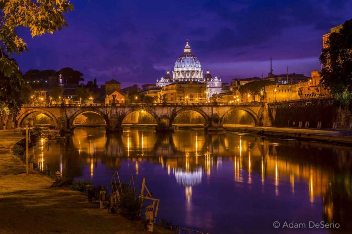 The Vatican At Night, Rome, Italy