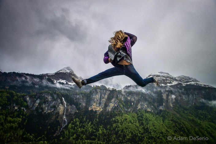 Jumping In The Alps