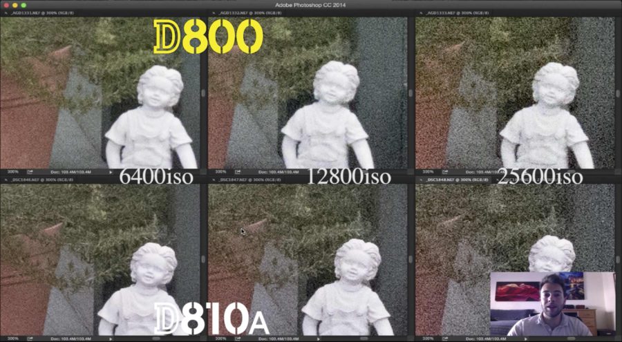 Compare ISO D800 vs D810a Zoom