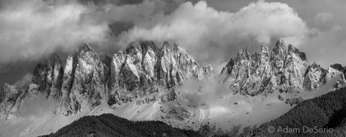 The Dolomites B&W